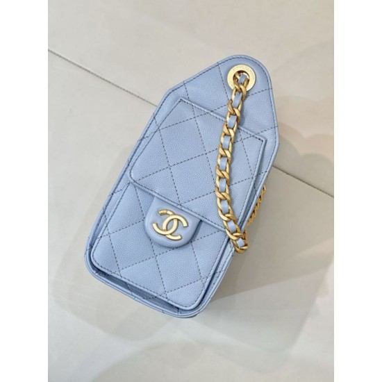 Replica Perfetta Borsa hobo piccola Chanel 25 AS5631 Blu Imitazioni Fake
