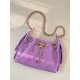 Replica Perfetta Borsa hobo piccola Chanel 25 AS5631 scamosciata viola Imitazioni Fake