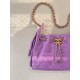 Replica Perfetta Borsa hobo piccola Chanel 25 AS5631 scamosciata viola Imitazioni Fake