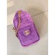 Replica Perfetta Borsa hobo piccola Chanel 25 AS5631 scamosciata viola Imitazioni Fake