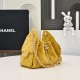 Replica Perfetta Borsa hobo piccola Chanel 25 AS5631 scamosciata giallo Imitazioni Fake