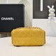 Replica Perfetta Borsa hobo piccola Chanel 25 AS5631 scamosciata giallo Imitazioni Fake