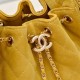 Replica Perfetta Borsa hobo piccola Chanel 25 AS5631 scamosciata giallo Imitazioni Fake