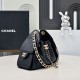 Replica Perfetta Borsa hobo piccola Chanel 25 AS5631 Nero Imitazioni Fake