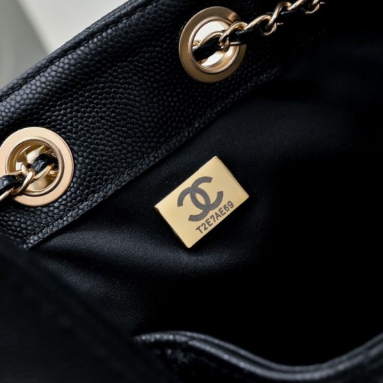 Replica Perfetta Borsa hobo piccola Chanel 25 AS5631 Nero Imitazioni Fake