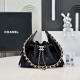 Replica Perfetta Borsa hobo piccola Chanel 25 AS5631 Nero Imitazioni Fake