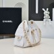 Replica Perfetta Borsa hobo piccola Chanel 25 AS5631 Bianco Imitazioni Fake