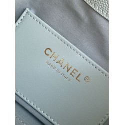 Replica Perfetta Borsa hobo piccola Chanel 25 AS5631 Azzurro Imitazioni Fake