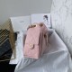 Replica Perfetta Borsa hobo piccola Chanel 25 AS5631 scamosciata Rosa Imitazioni Fake