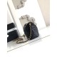 Replica Perfetta Borsa hobo Chanel piccola Pearls AS5898 pelle di vitello nera Imitazioni Fake
