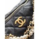 Replica Perfetta Borsa hobo Chanel piccola Pearls AS5898 pelle di vitello nera Imitazioni Fake