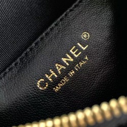Replica Perfetta Borsa hobo Chanel piccola Pearls AS5898 pelle di vitello nera Imitazioni Fake