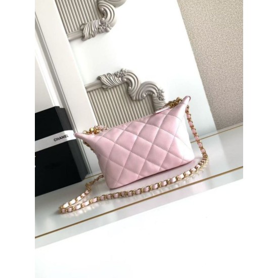 Repliche Borsa hobo Chanel piccola Pearls AS5898 pelle di vitello Rosa False Outlet Online Replica Perfetta Borsa hobo Chanel piccola Pearls AS5898 pelle di vitello Rosa Imitazioni Fake
