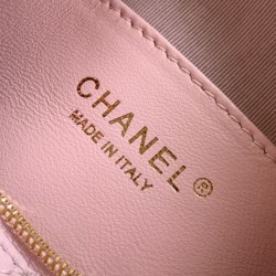 Replica Perfetta Borsa hobo Chanel piccola Pearls AS5898 pelle di vitello Rosa Imitazioni Fake