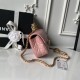 Replica Perfetta Borsa Chanel Flap 25K AS5813 AS5814 Manico con diamanti smerigliati Rosa Imitazioni Fake