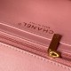 Replica Perfetta Borsa Chanel Flap 25K AS5813 AS5814 Manico con diamanti smerigliati Rosa Imitazioni Fake
