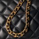 Replica Perfetta Borse Chanel Flap 25K AS5813 AS5814 Manico con diamanti smerigliati Nero Imitazioni Fake