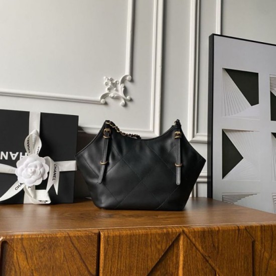 Replica Perfetta Borsa shopping piccola Chanel AS6015 Nero Imitazioni Fake