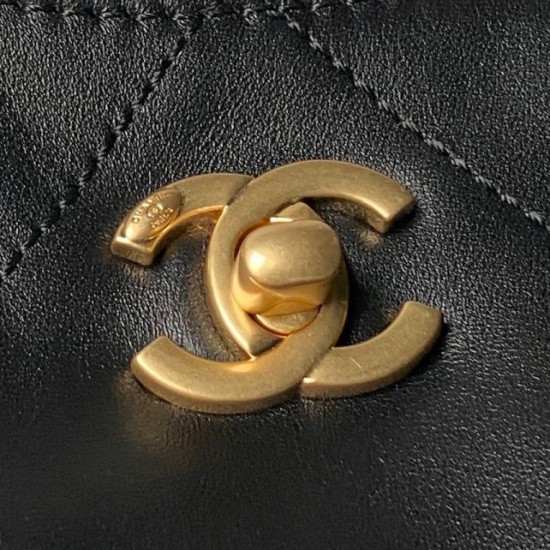 Replica Perfetta Borsa shopping piccola Chanel AS6015 Nero Imitazioni Fake