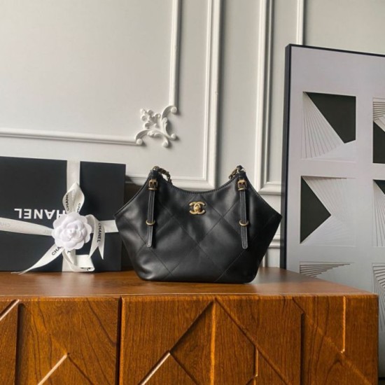 Replica Perfetta Borsa shopping piccola Chanel AS6015 Nero Imitazioni Fake