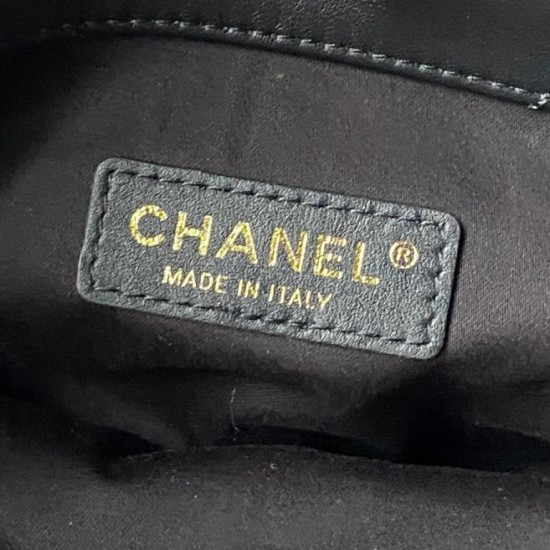 Replica Perfetta Borsa shopping piccola Chanel AS6015 Nero Imitazioni Fake