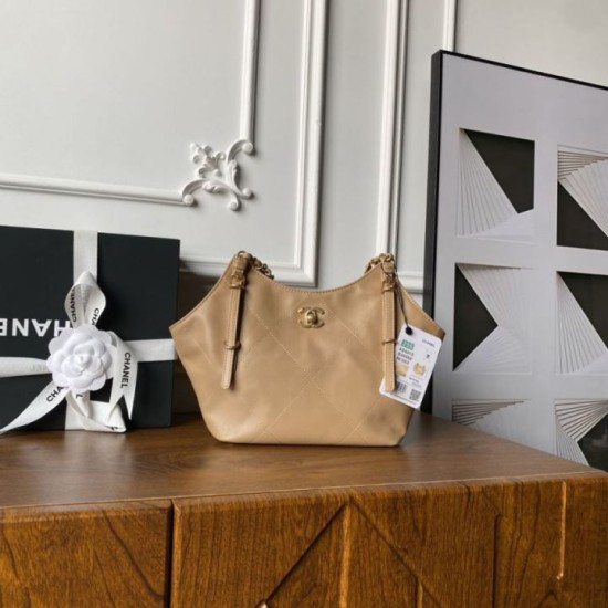 Replica Perfetta Borsa shopping piccola Chanel AS6015 Marrone Imitazioni Fake