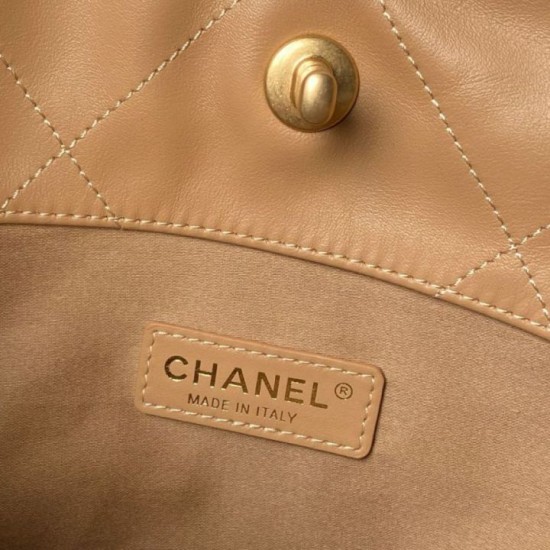 Replica Perfetta Borsa shopping piccola Chanel AS6015 Marrone Imitazioni Fake