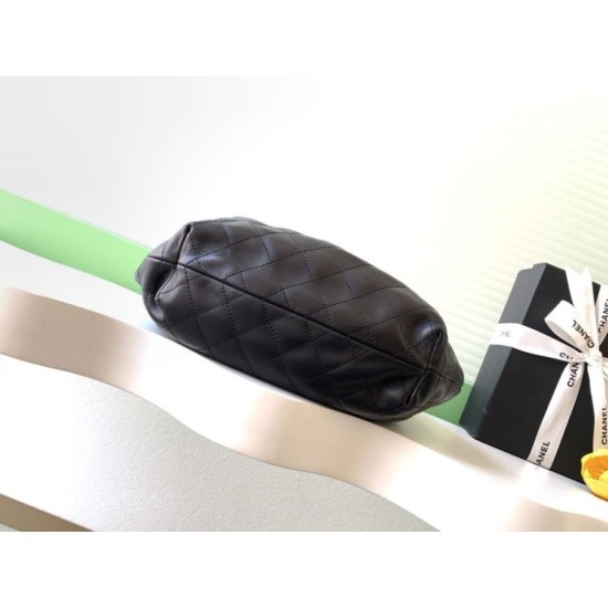 Replica Perfetta Borsa Chanel Matelasse con manico in plastica effetto legno AS6010 Nero Imitazioni Fake