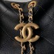 Replica Perfetta Borsa hobo grande Chanel con finiture metallo dorato AS5967 Nero Imitazioni Fake