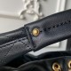 Replica Perfetta Borsa hobo grande Chanel con finiture metallo dorato AS5967 Nero Imitazioni Fake