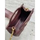 Replica Perfetta Borsa Dior Jolie Top Handle Mini Cannage Chain bordeaux Imitazioni Fake