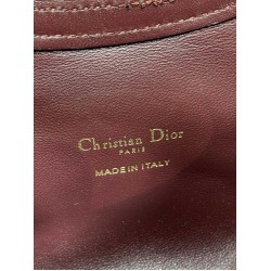 Replica Perfetta Borsa Dior Jolie Top Handle Mini Cannage Chain bordeaux Imitazioni Fake