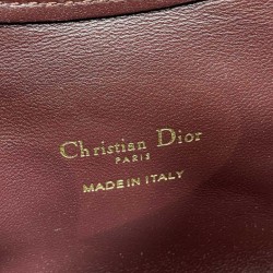 Replica Perfetta Borsa Dior Jolie Top Handle Mini Cannage Chain bordeaux Imitazioni Fake