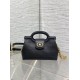 Replica Perfetta Borsa a mano Dior Jolie Top Handle Mini Chain nera Imitazioni Fake