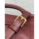Replica Perfetta Borsa a mano Dior Jolie Top Handle Mini Chain bordeaux Imitazioni Fake
