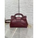 Replica Perfetta Borsa a mano Dior Jolie Top Handle Mini Chain bordeaux Imitazioni Fake