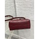 Replica Perfetta Borsa a mano Dior Jolie Top Handle Mini Chain bordeaux Imitazioni Fake