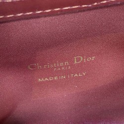 Replica Perfetta Borsa a mano Dior Jolie Top Handle Mini Chain bordeaux Imitazioni Fake