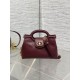 Replica Perfetta Borsa a mano Dior Jolie Top Handle Mini Chain bordeaux Imitazioni Fake