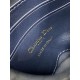 Replica Perfetta Borsa a secchiello Dior 30 Montaigne Mini Dior Oblique jacquard con coulisse Blu Imitazioni Fake