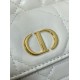 Replica Perfetta Dior piccola borsa a secchiello Dior Caro Latte Macrocannage Bianco Imitazioni Fake