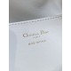 Replica Perfetta Dior piccola borsa a secchiello Dior Caro Latte Macrocannage Bianco Imitazioni Fake
