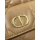 Replica Perfetta Dior piccola borsa a secchiello Dior Caro Latte Macrocannage Marrone Imitazioni Fake