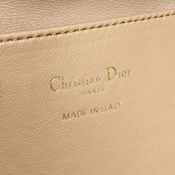 Replica Perfetta Dior piccola borsa a secchiello Dior Caro Latte Macrocannage Marrone Imitazioni Fake