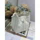 Replica Perfetta Borsa Dior D-Motion con cintura in pelle di agnello taglia 163 microchip bianca Imitazioni Fake