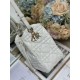 Replica Perfetta Borsa Dior D-Motion con cintura in pelle di agnello taglia 163 microchip bianca Imitazioni Fake