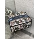 Replica Perfetta Borsa Dior Medium Lady D-Lite con ricamo Constellation Blu/Bianco Imitazioni Fake