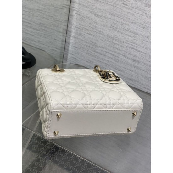 Replica Perfetta Dior Lady Dior My ABCDior Borsa piccola con manico superiore Nero/bianco Imitazioni Fake