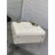 Replica Perfetta Dior Lady Dior My ABCDior Borsa piccola con manico superiore Nero/bianco Imitazioni Fake