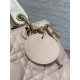Replica Perfetta Dior Lady Dior My ABCDior Borsa piccola con manico superiore rosa/bianco Imitazioni Fake